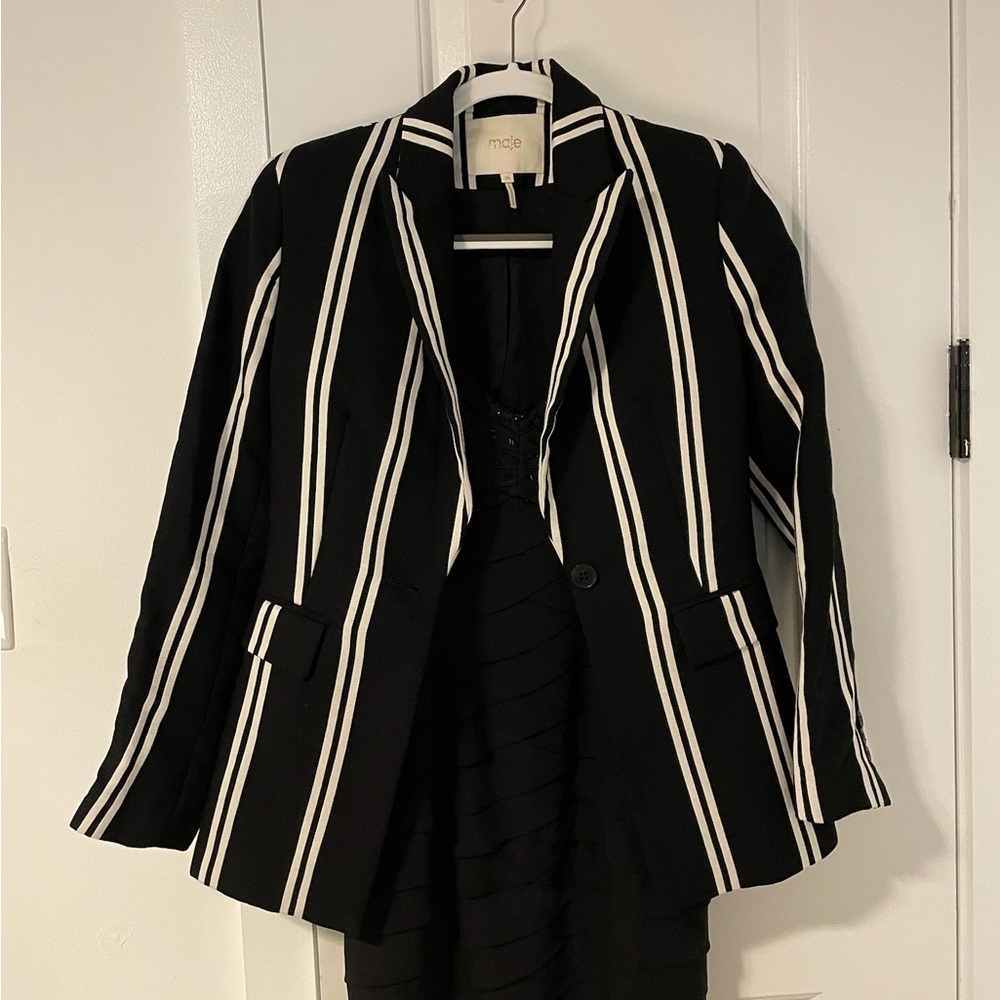 Maje Pinstripe Blazer